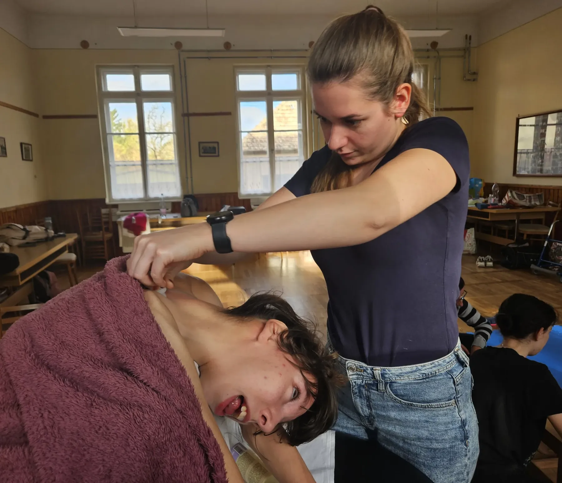 A IV. negyedévben is megtartottuk az intenzív mozgásterápiás blokkot – 12. kép